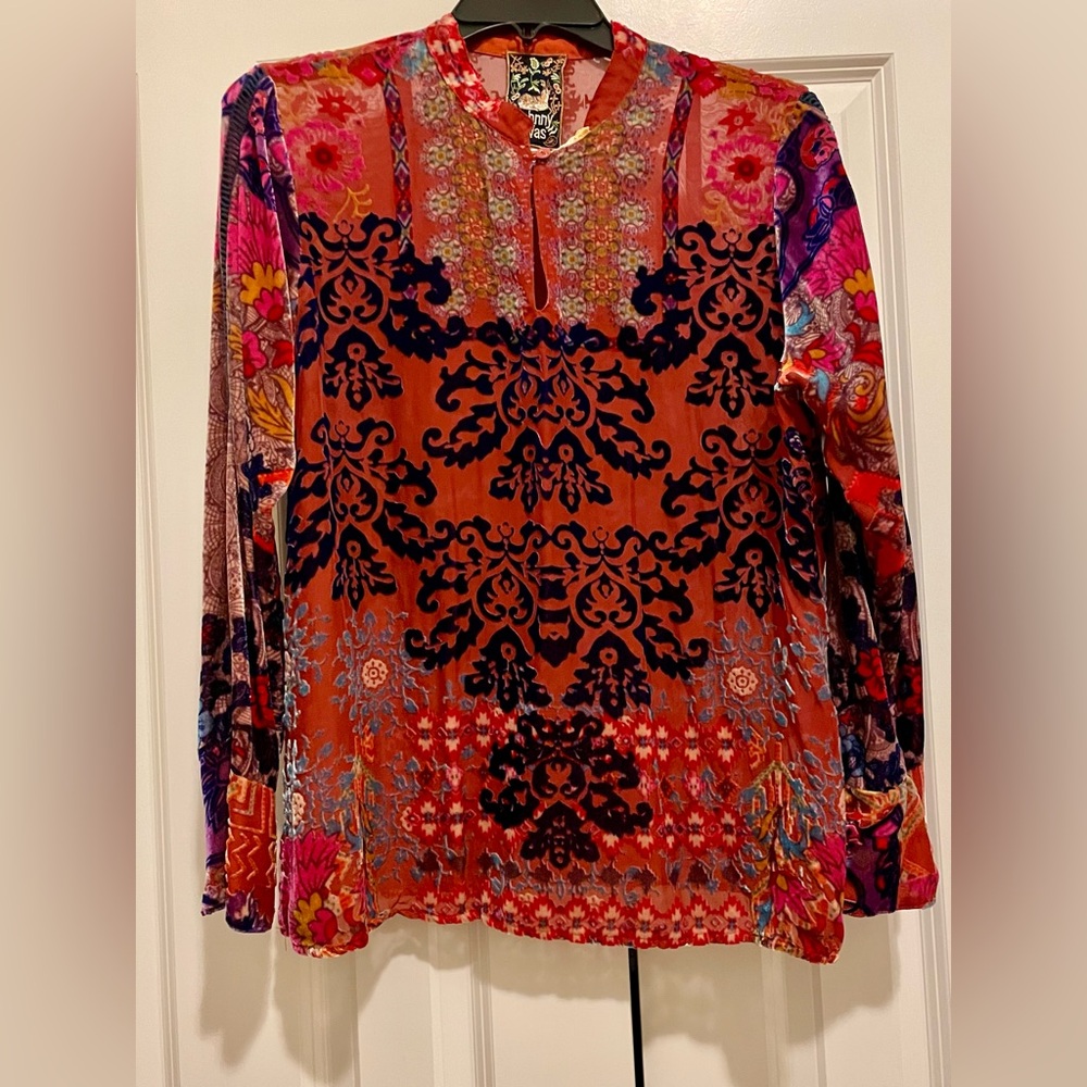 Johnny Was - Syriah Burnout Enta Blouse